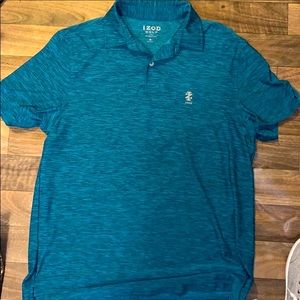 Izod Golf Tee MENS MEDIUM beautiful blue! SO SOFT